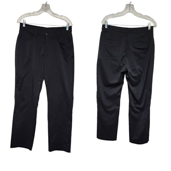 Men's Under Amour Loose Coupe Black Pants Size 32X30 - Picture 1 of 6